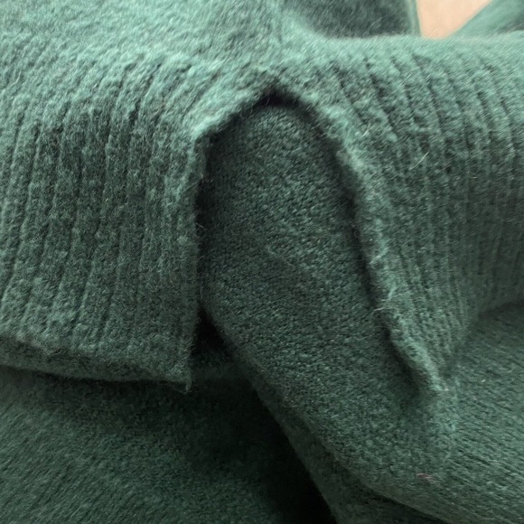 J.Crew Sweater Mens Adult Large Dark Green Crew Neck Long Sleeve Soft Wool Blend - Picture 6 of 13